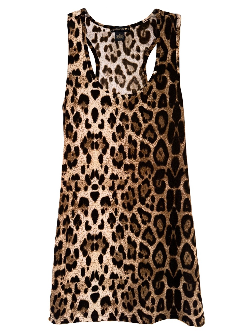 Leopard Print Racerback Tunic Tank